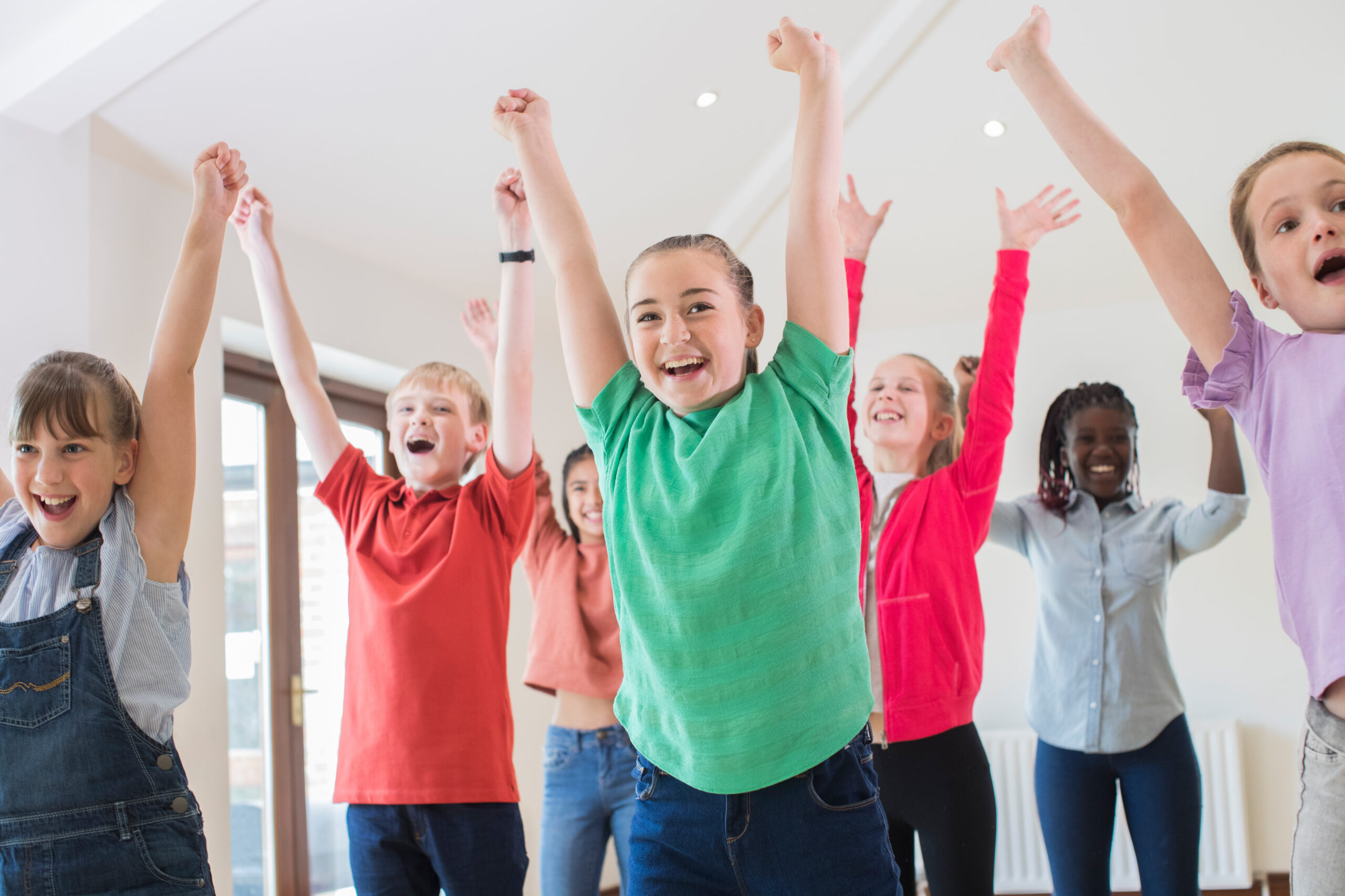 Children enjoying drama class